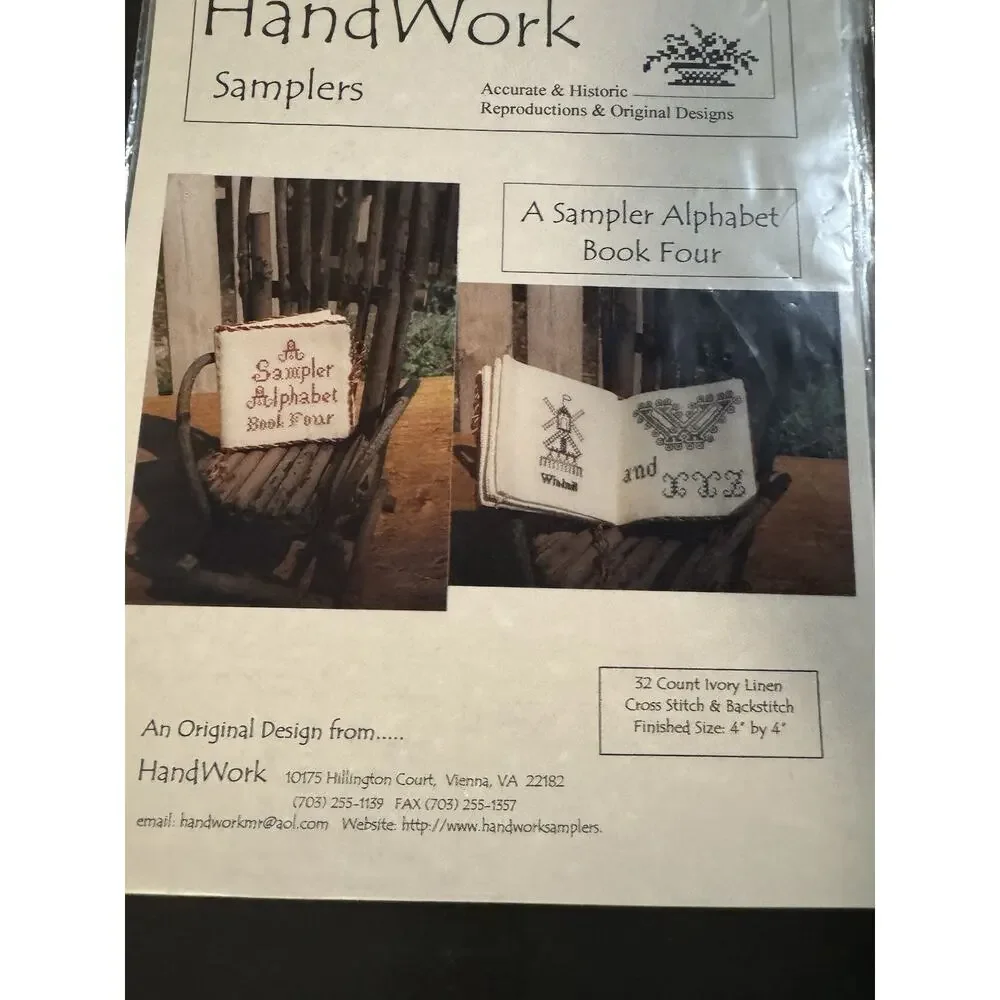 Handwork Samplers A SAMPLER ALPHABET Book One Two Three Four Reproduction Chart
